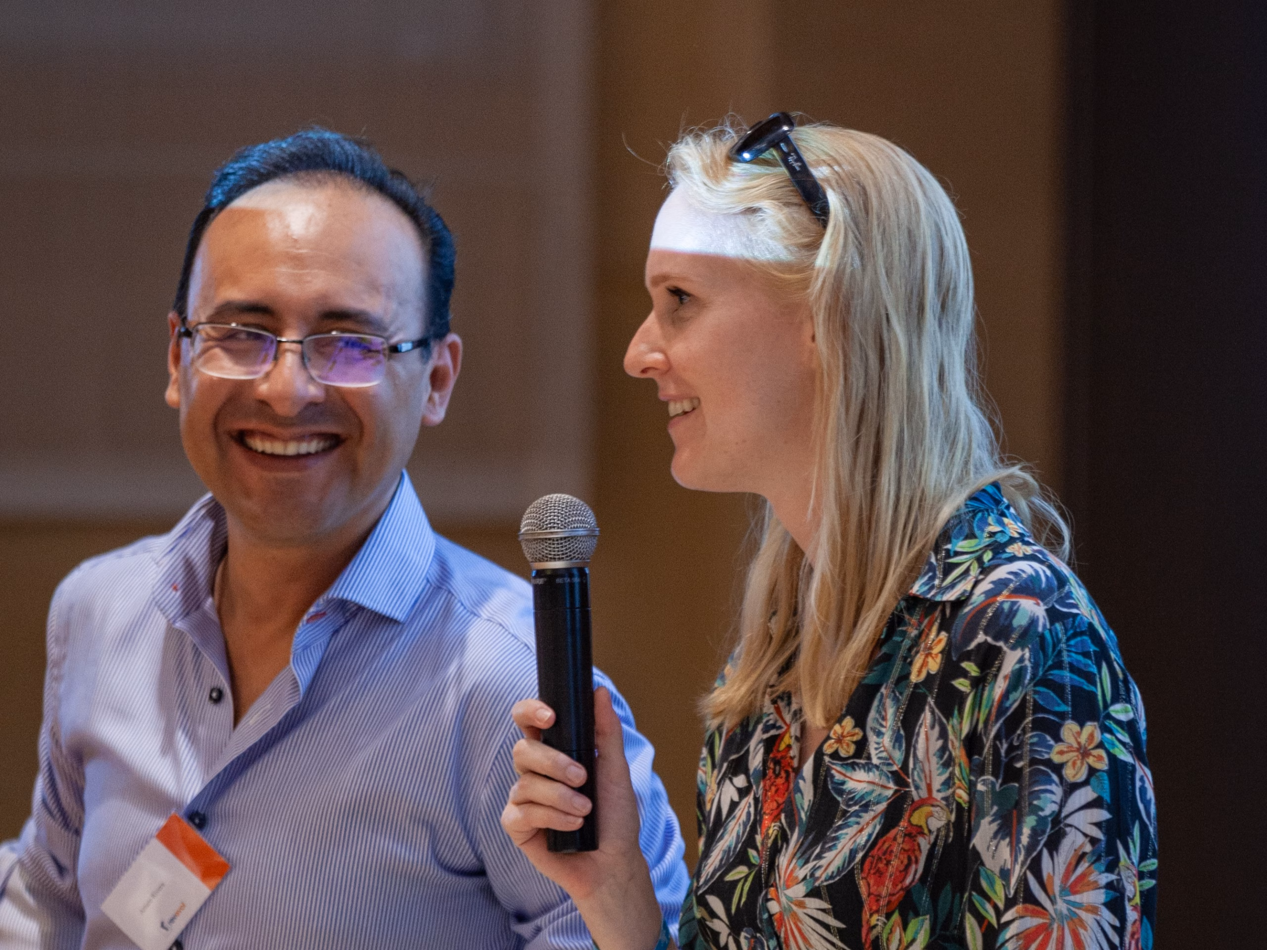 AODocs team members at a company conference